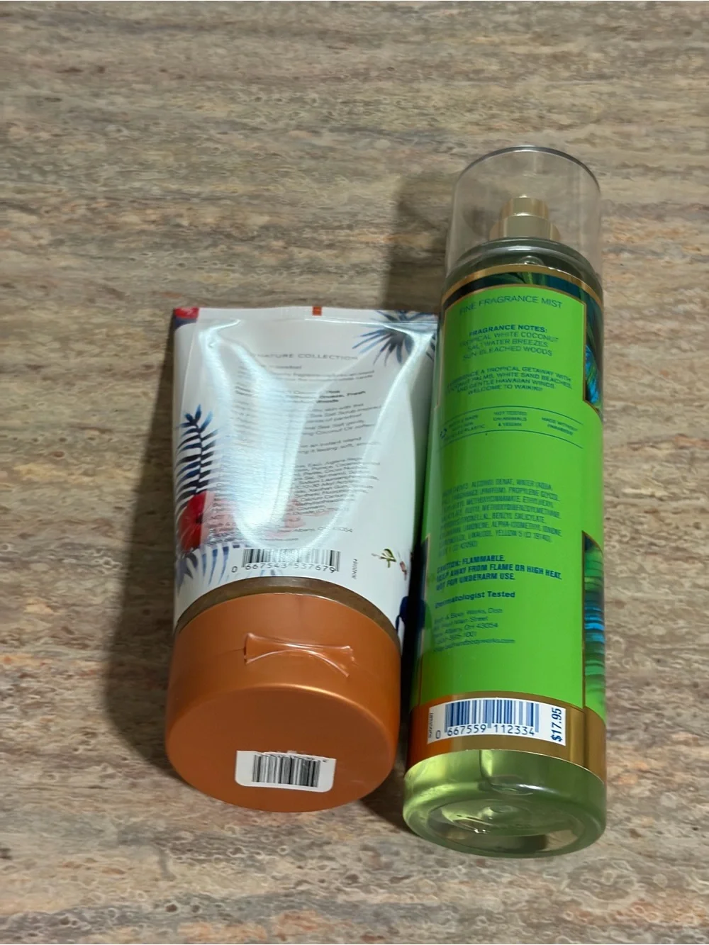 Bath & Body Works Waikiki Beach Coconut Body Mist & Scrub - Green